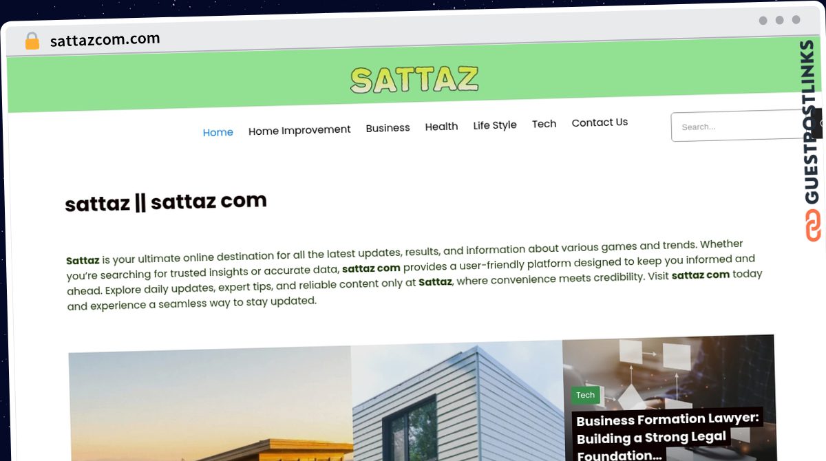 Publish Guest Post on sattazcom.com