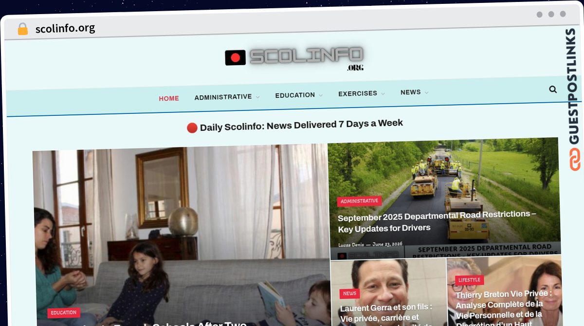 Publish Guest Post on scolinfo.org