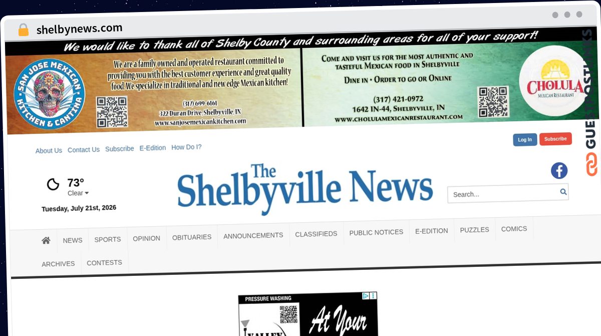 Publish Guest Post on shelbynews.com