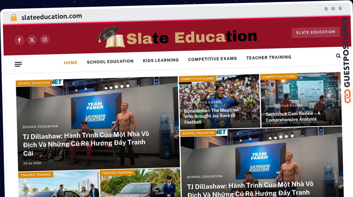 Publish Guest Post on slateeducation.com
