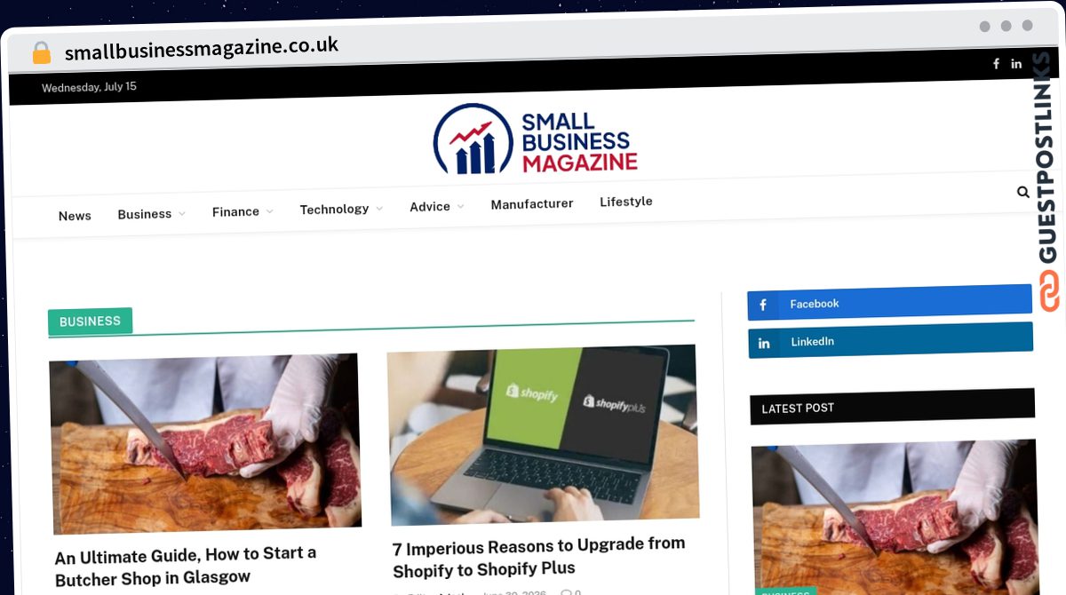 Publish Guest Post on smallbusinessmagazine.co.uk