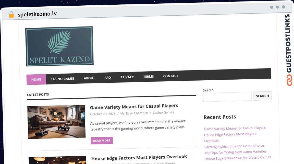 Publish Guest Post on speletkazino.lv
