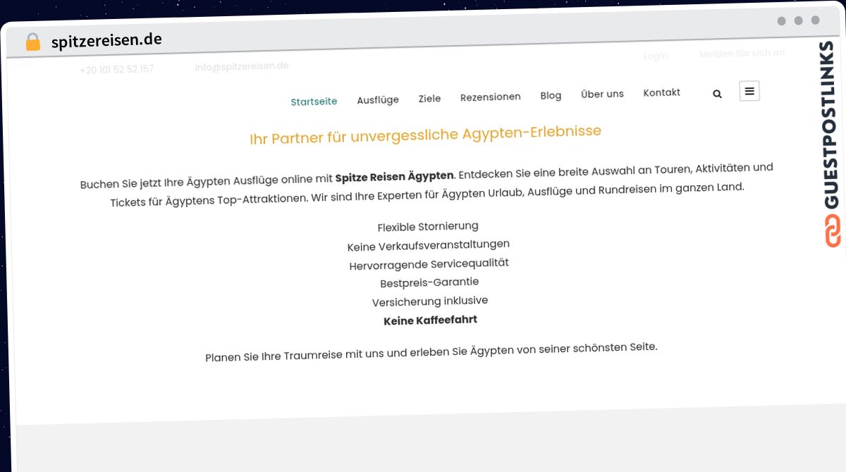 Publish Guest Post on spitzereisen.de