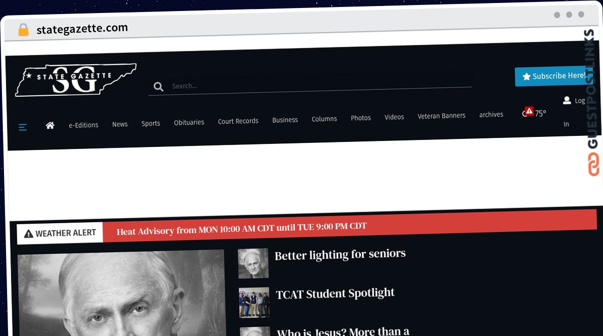 Publish Guest Post on stategazette.com