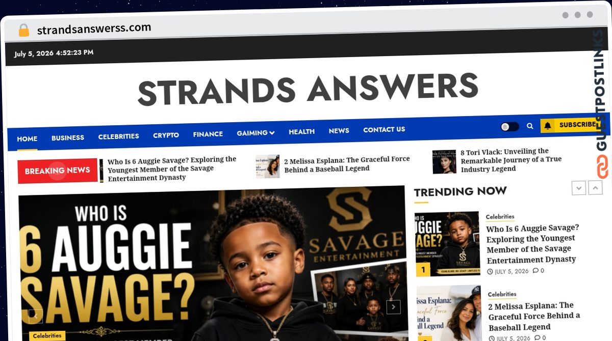 Publish Guest Post on strandsanswerss.com