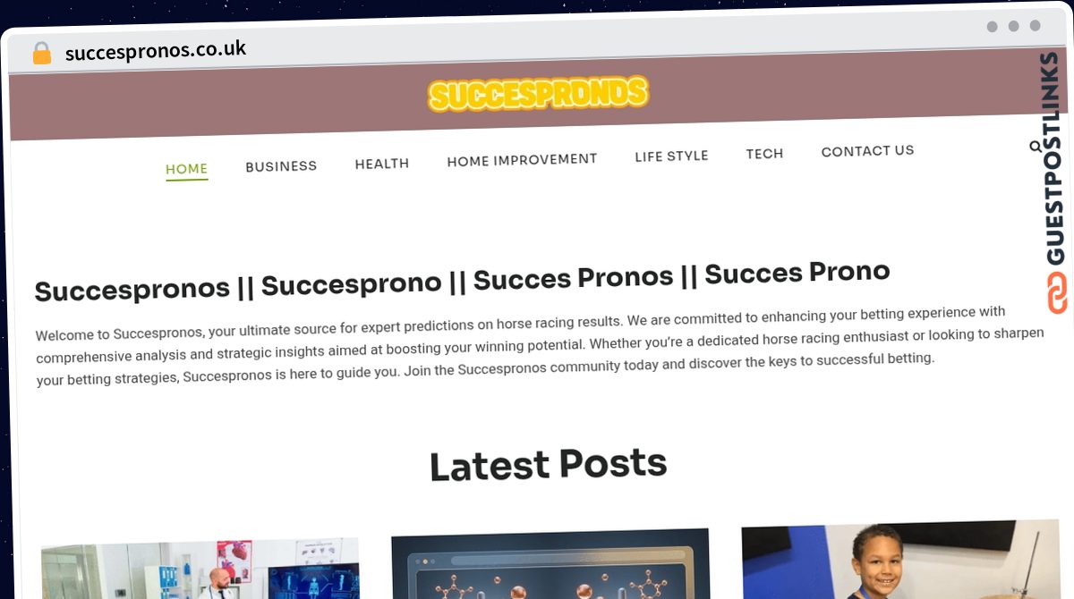 Publish Guest Post on succespronos.co.uk
