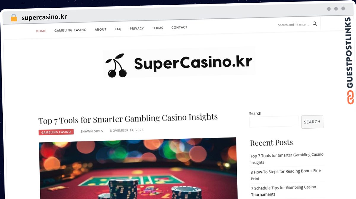 Publish Guest Post on supercasino.kr
