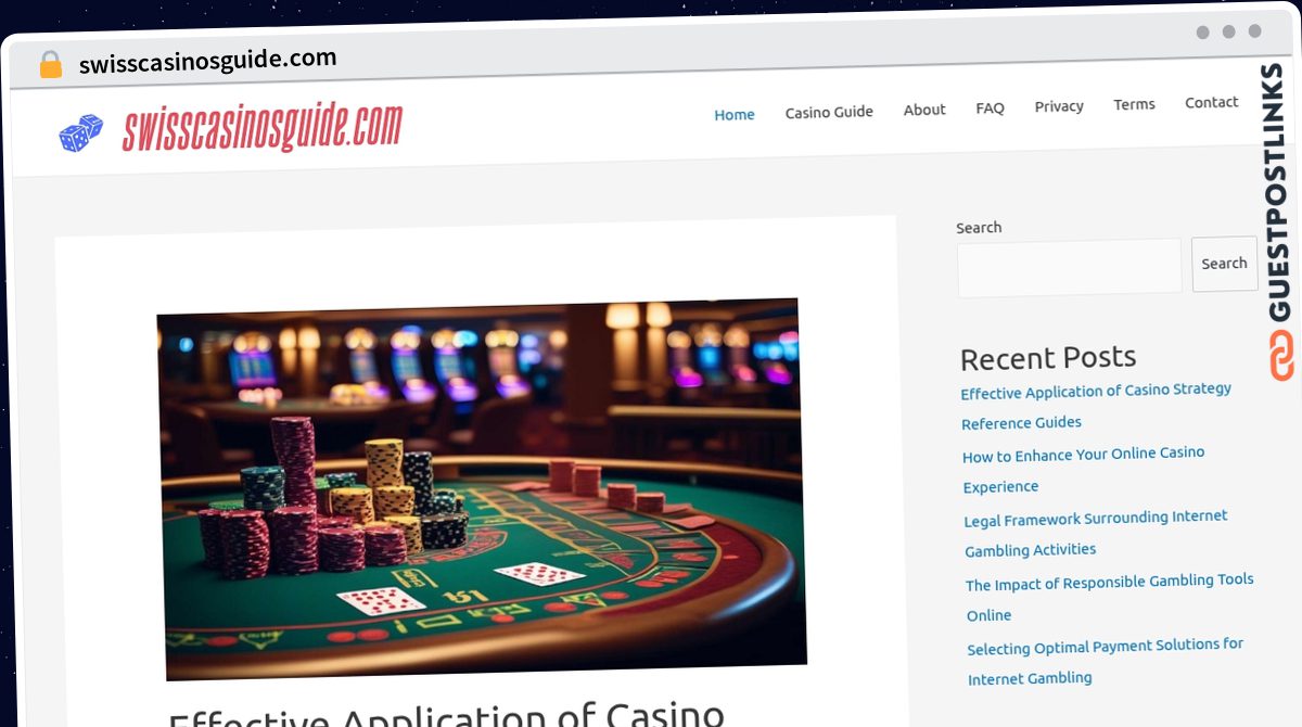 Publish Guest Post on swisscasinosguide.com