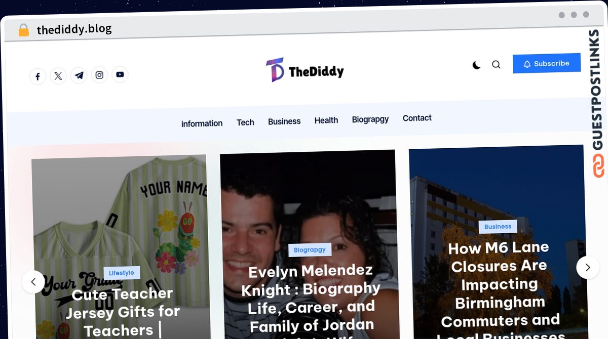 Publish Guest Post on thediddy.blog