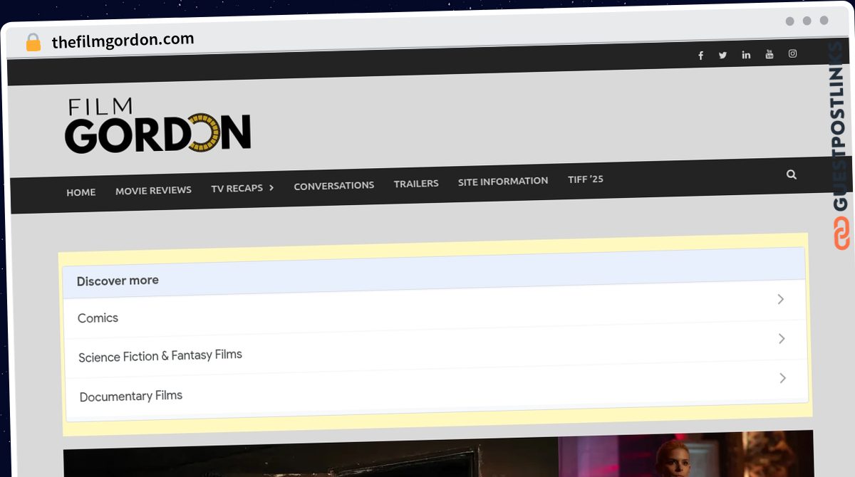 Publish Guest Post on thefilmgordon.com