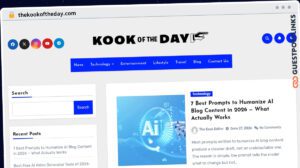 Publish Guest Post on thekookoftheday.com