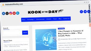 Publish Guest Post on thekookoftheday.com