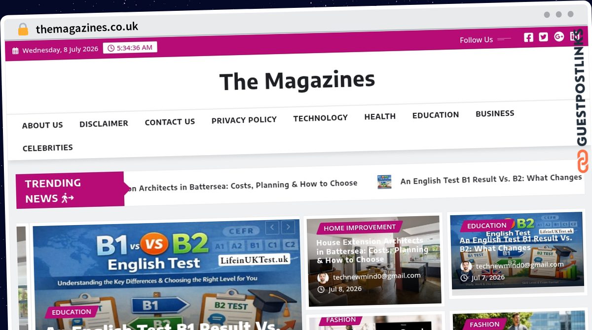 Publish Guest Post on themagazines.co.uk
