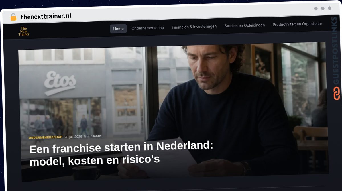 Publish Guest Post on thenexttrainer.nl