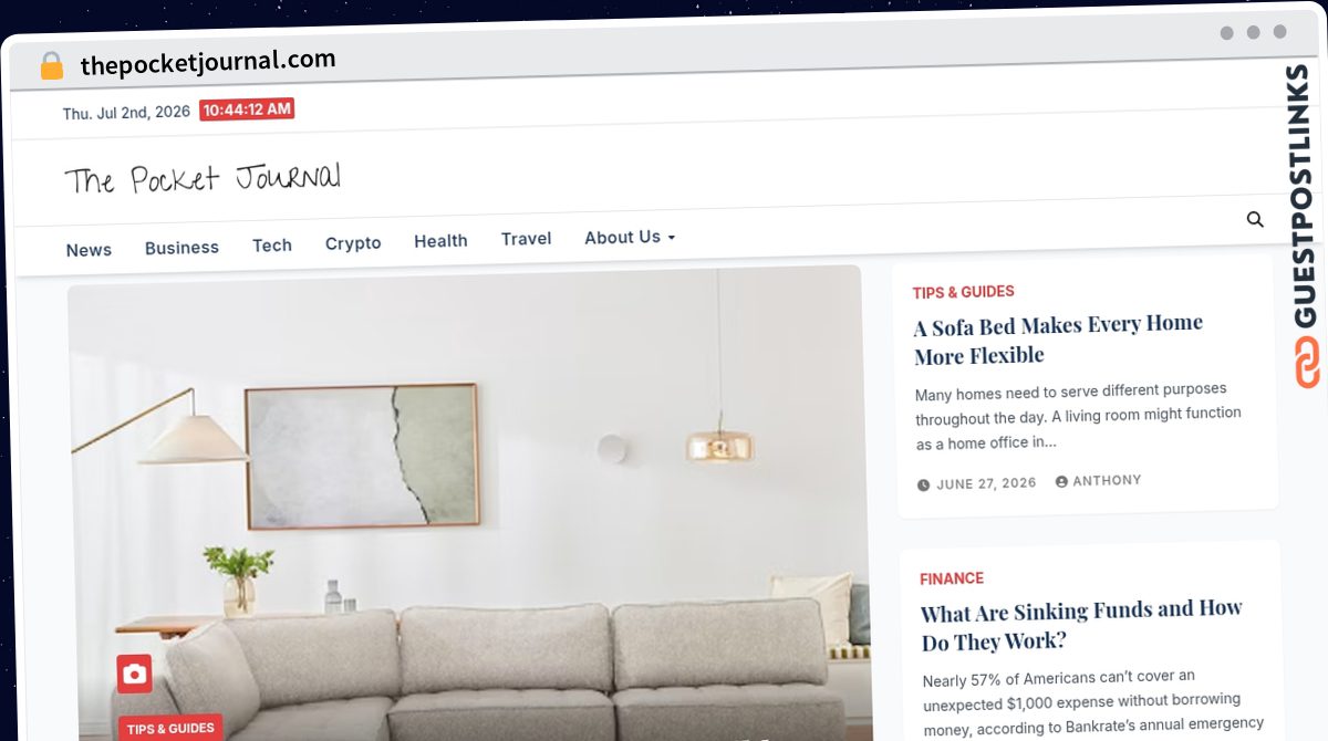 Publish Guest Post on thepocketjournal.com