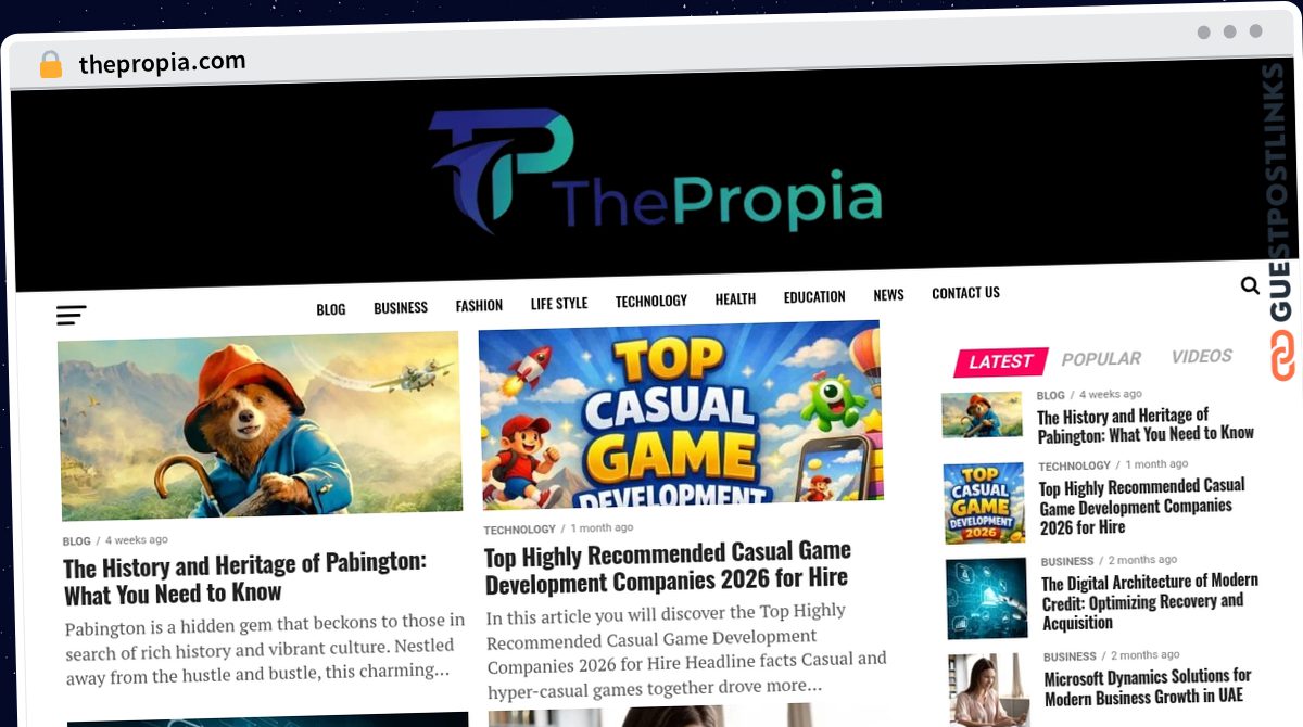 Publish Guest Post on thepropia.com
