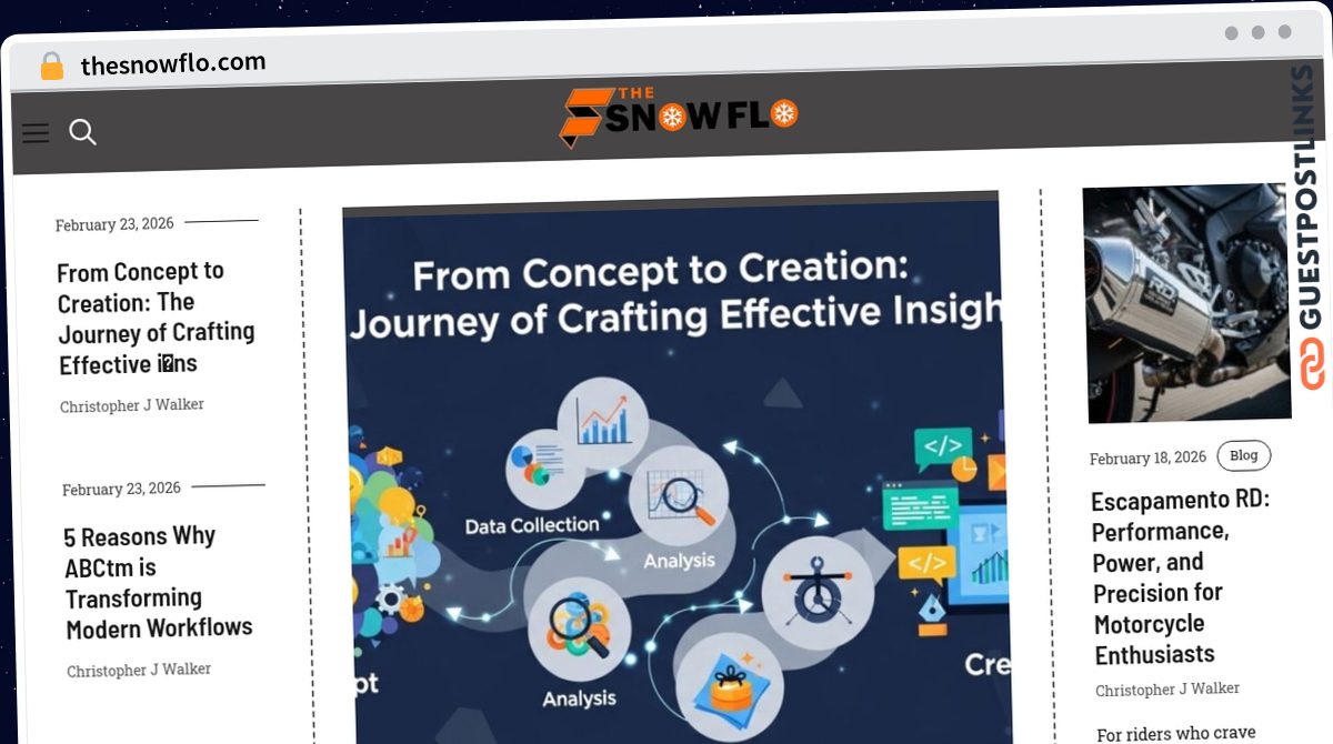 Publish Guest Post on thesnowflo.com