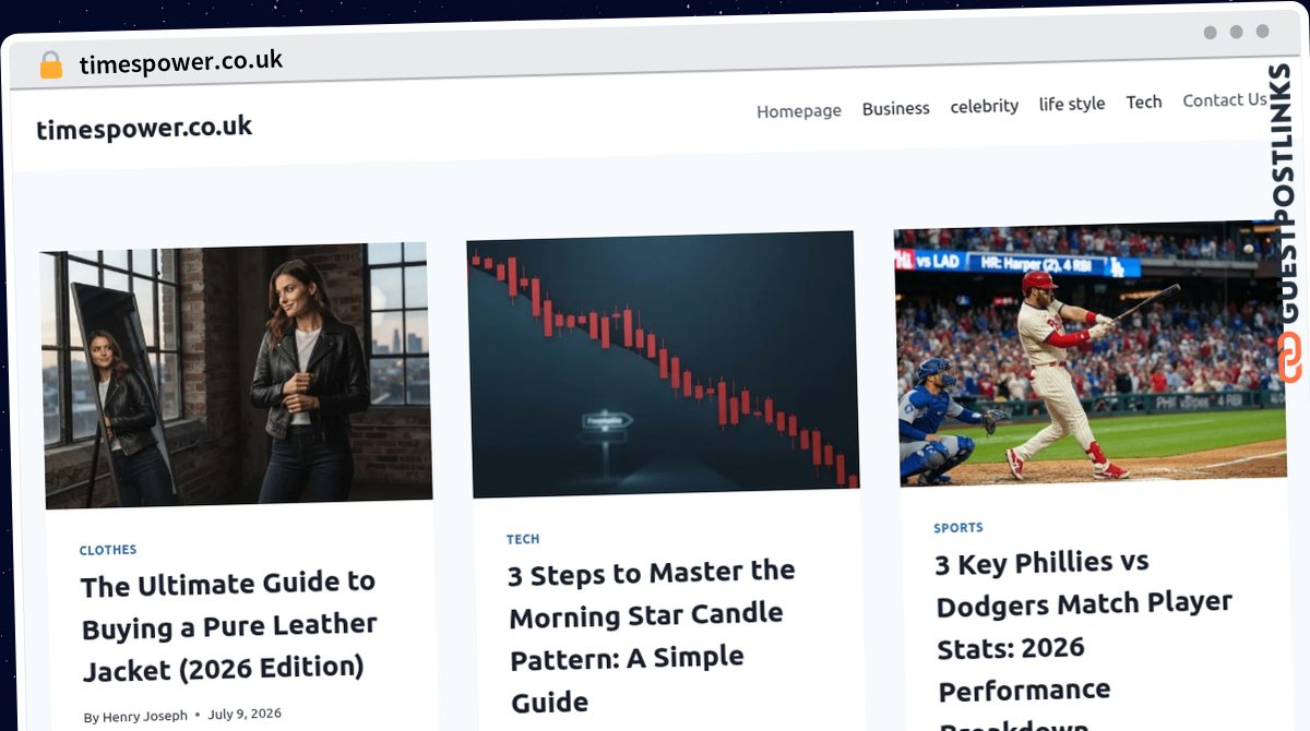 Publish Guest Post on timespower.co.uk