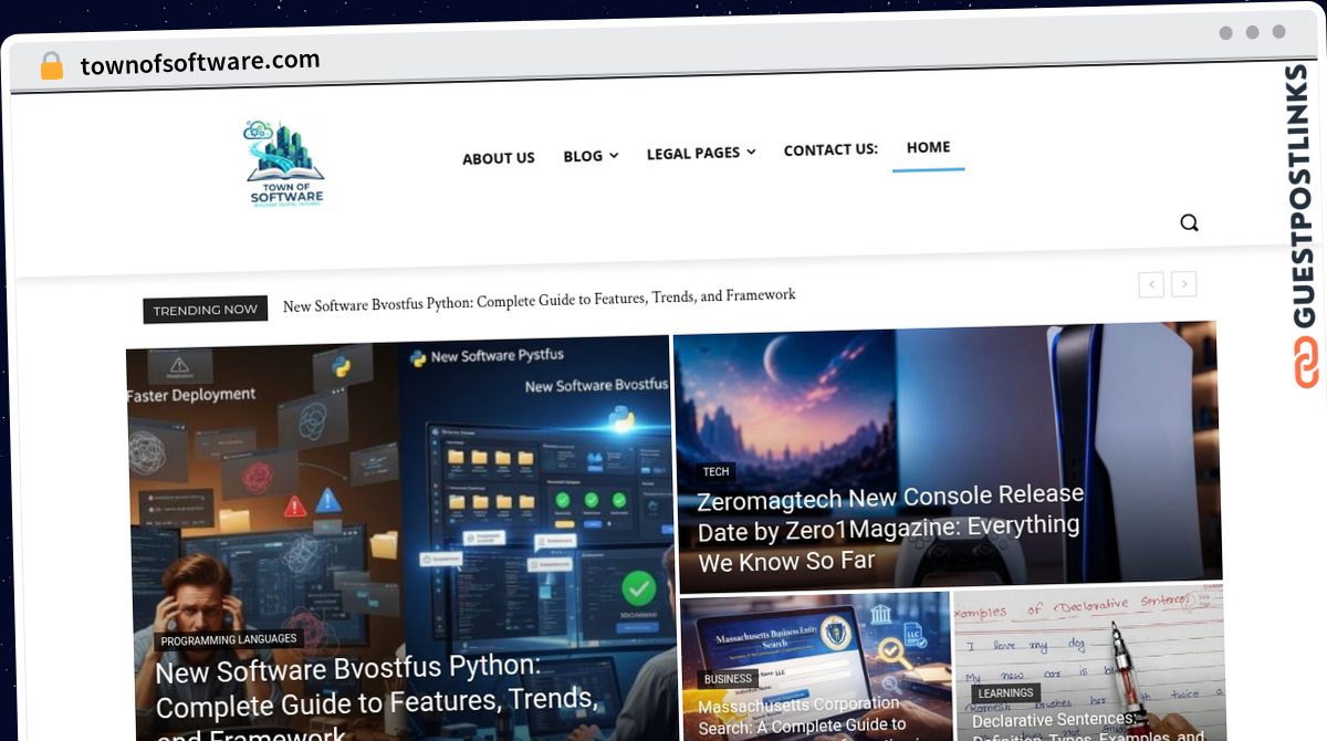 Publish Guest Post on townofsoftware.com