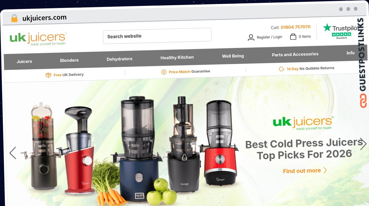 Publish Guest Post on ukjuicers.com