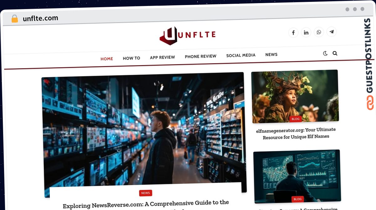 Publish Guest Post on unflte.com