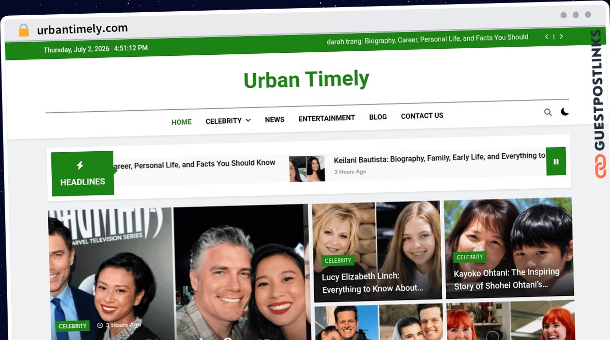Publish Guest Post on urbantimely.com