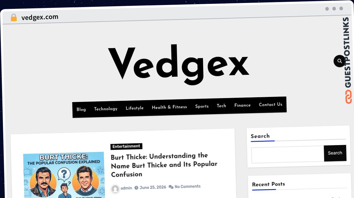 Publish Guest Post on vedgex.com