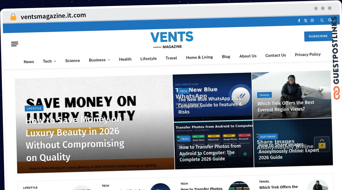 Publish Guest Post on ventsmagazine.it.com