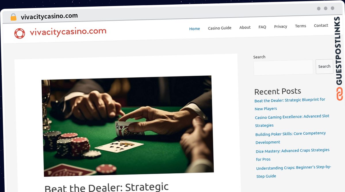 Publish Guest Post on vivacitycasino.com