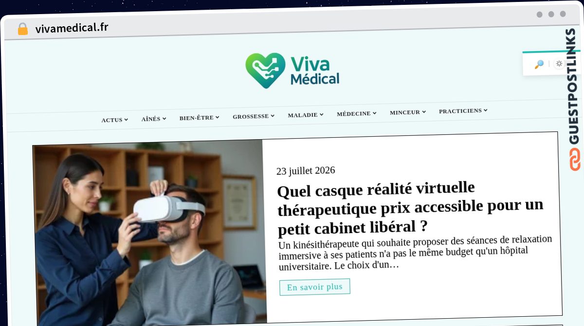Publish Guest Post on vivamedical.fr