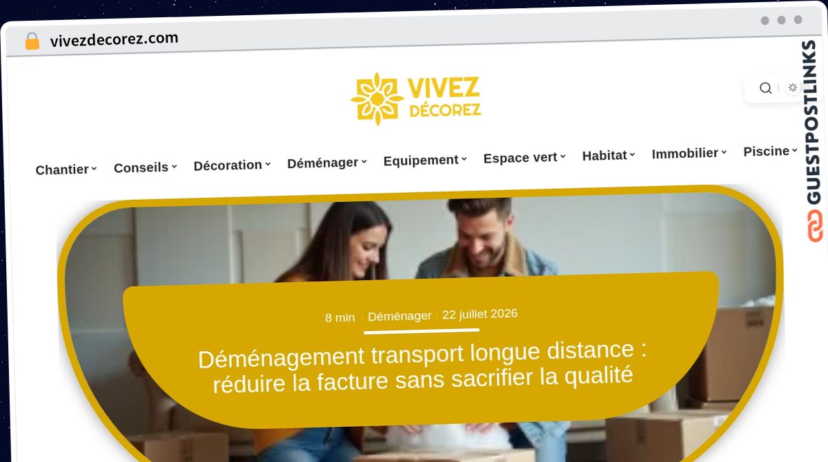 Publish Guest Post on vivezdecorez.com