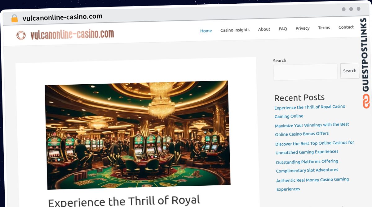 Publish Guest Post on vulcanonline-casino.com
