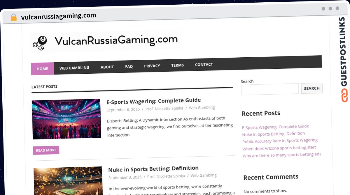 Publish Guest Post on vulcanrussiagaming.com