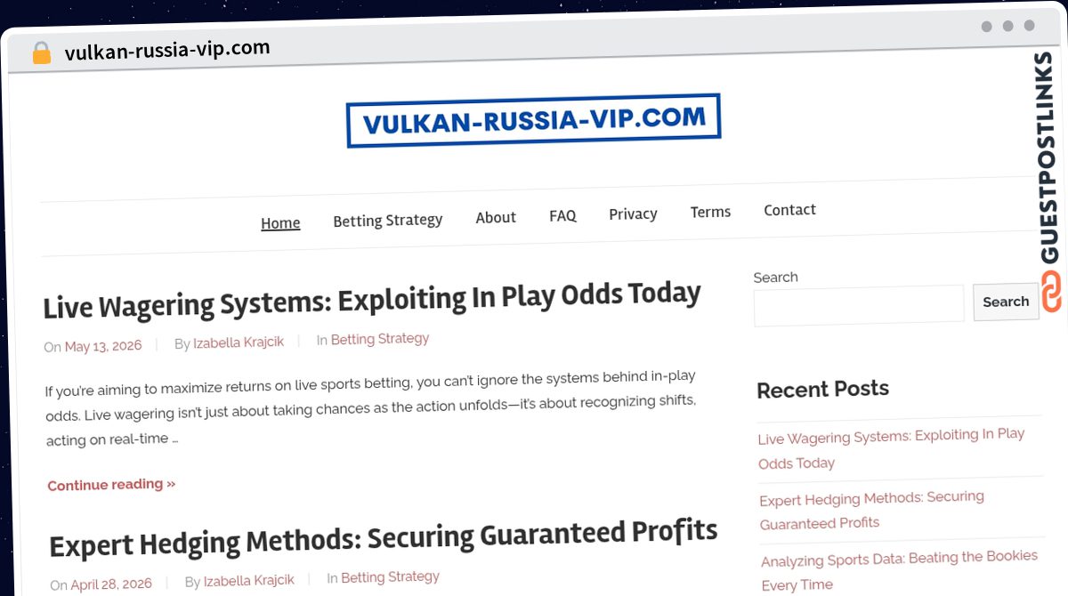 Publish Guest Post on vulkan-russia-vip.com