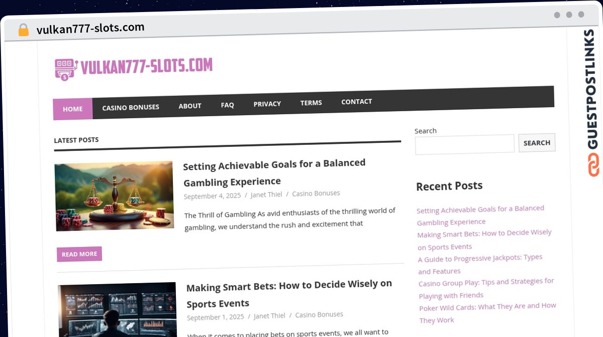 Publish Guest Post on vulkan777-slots.com
