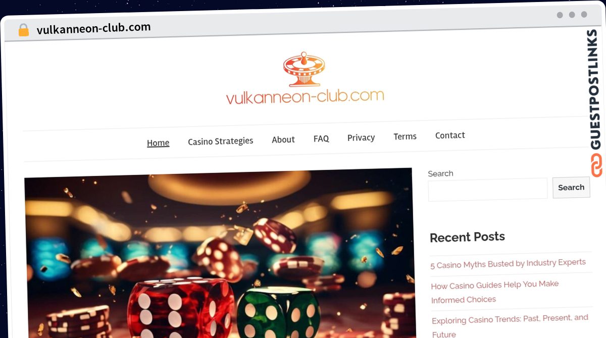 Publish Guest Post on vulkanneon-club.com