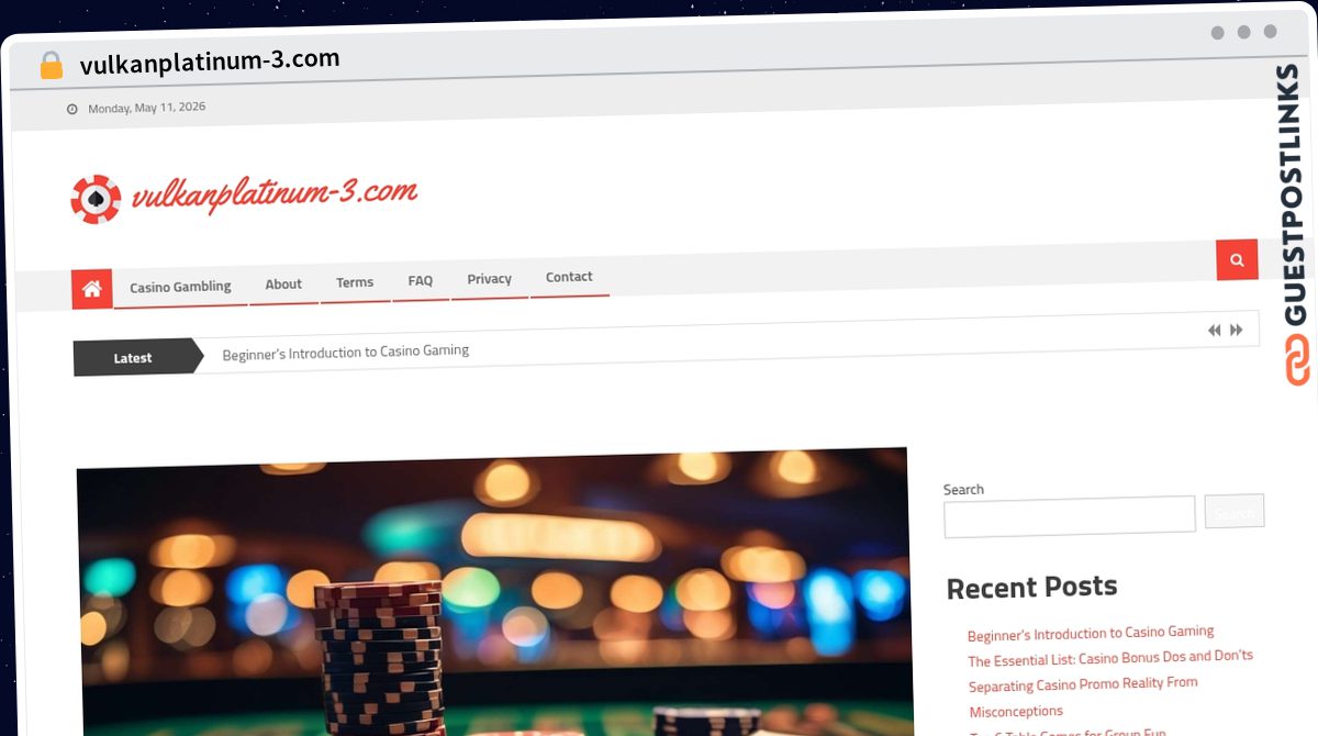 Publish Guest Post on vulkanplatinum-3.com
