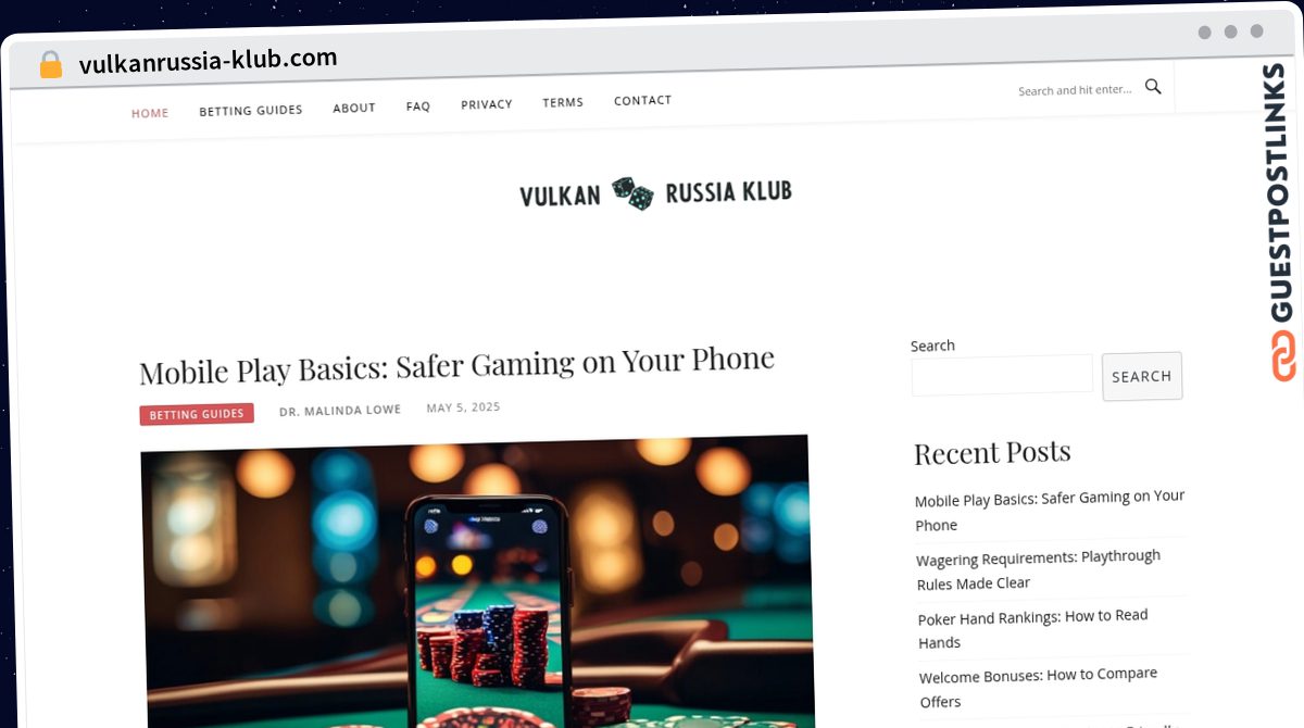 Publish Guest Post on vulkanrussia-klub.com