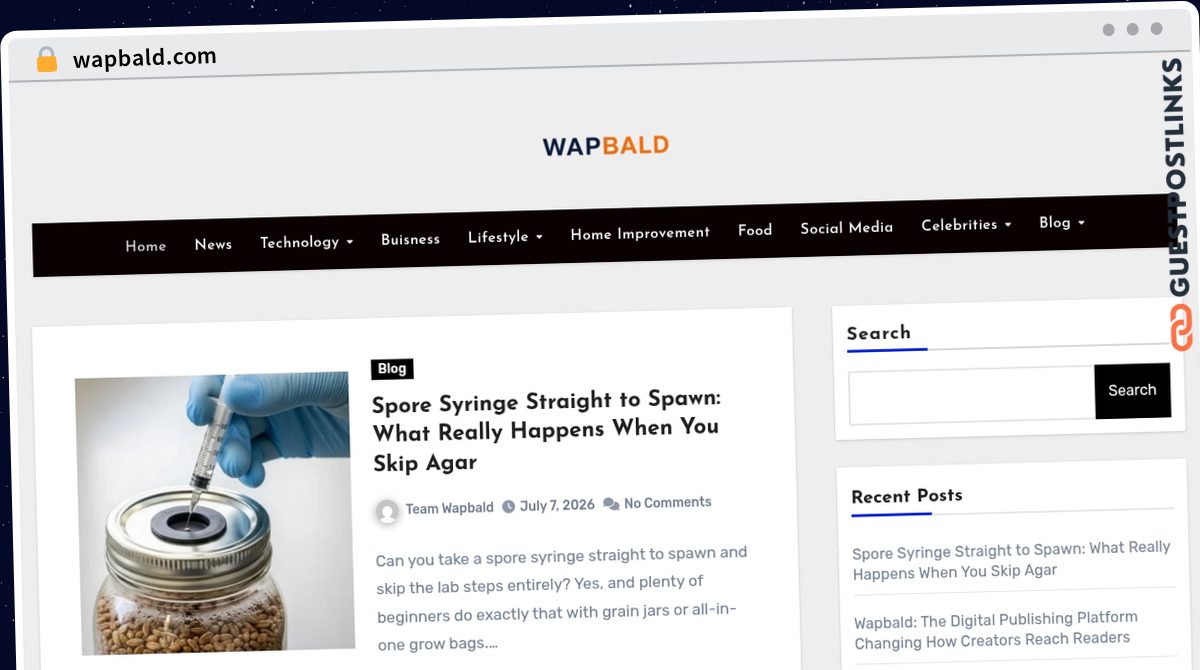Publish Guest Post on wapbald.com