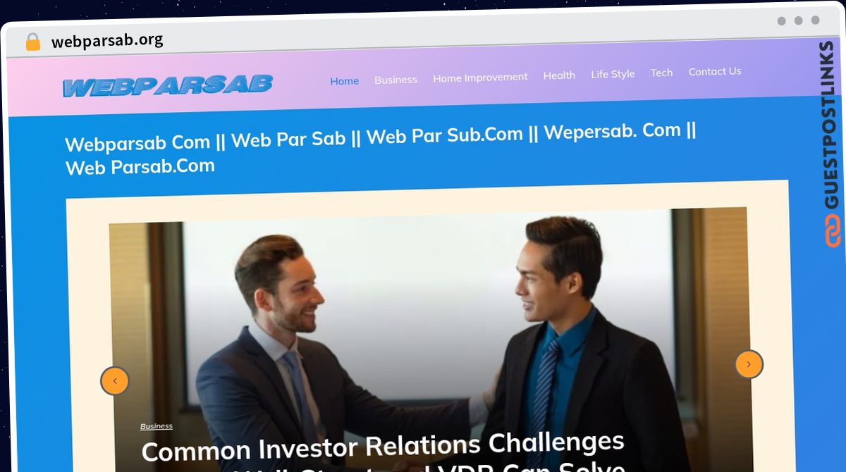 Publish Guest Post on webparsab.org