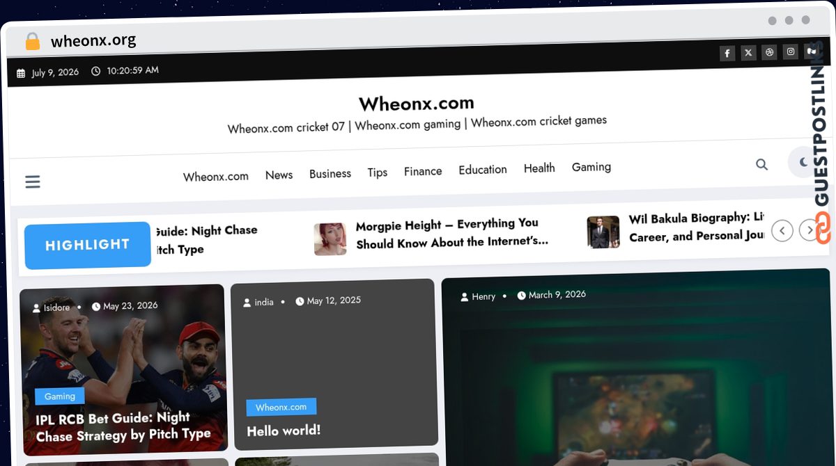 Publish Guest Post on wheonx.org