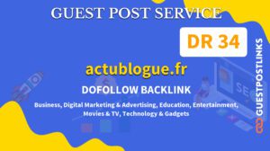 Buy Guest Post on actublogue.fr