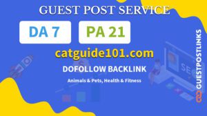Buy Guest Post on catguide101.com
