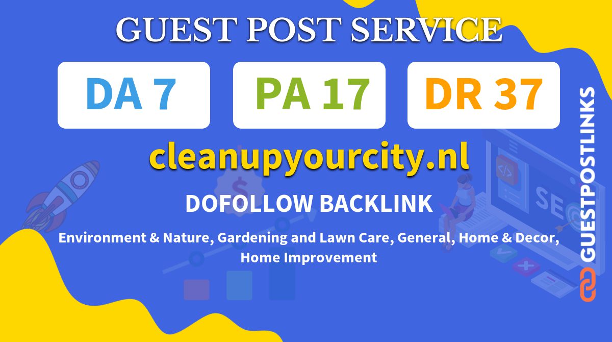 Buy Guest Post on cleanupyourcity.nl