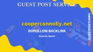 Buy Guest Post on cooperconnolly.net