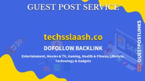 Buy Guest Post on techsslaash.co