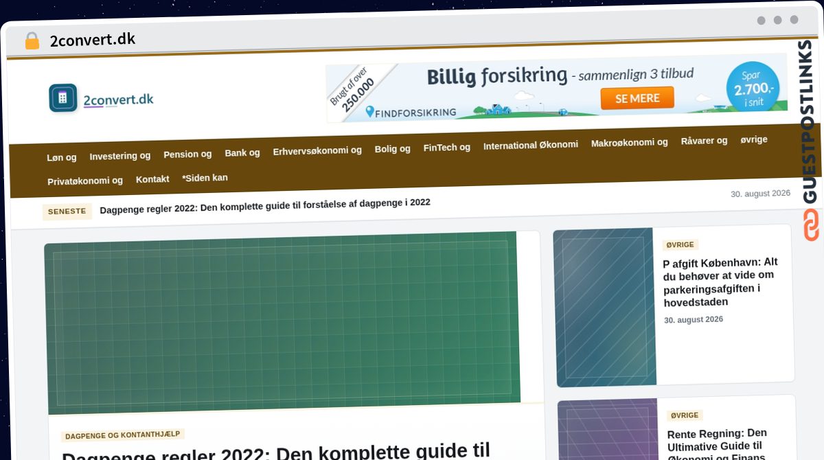 Publish Guest Post on 2convert.dk