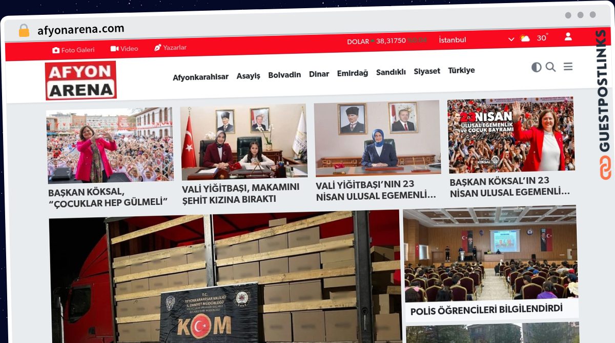 Publish Guest Post on afyonarena.com