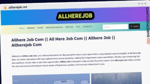 Publish Guest Post on allherejob.net