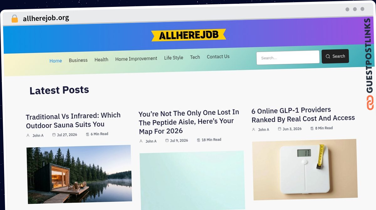 Publish Guest Post on allherejob.org